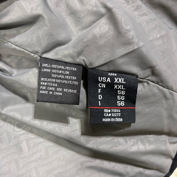 Marker Men’s Blue Quilted Padded Full Zip Coat Jacket Size XXL Font Zip Pockets - Picture 8 of 13